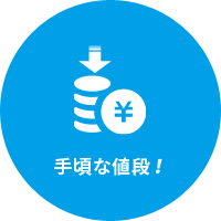 手頃な値段!